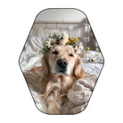 Irregular dog rug bedroom