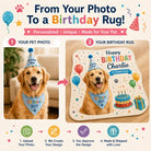 Custom pet birthday rug how it works