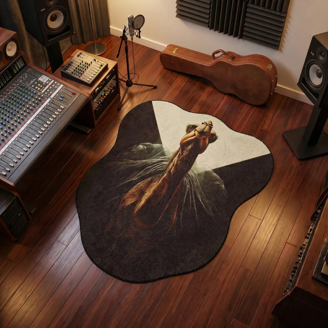 Dune King – Camel & Dune Style Rug | 5 x 5.5 ft | Music Studio