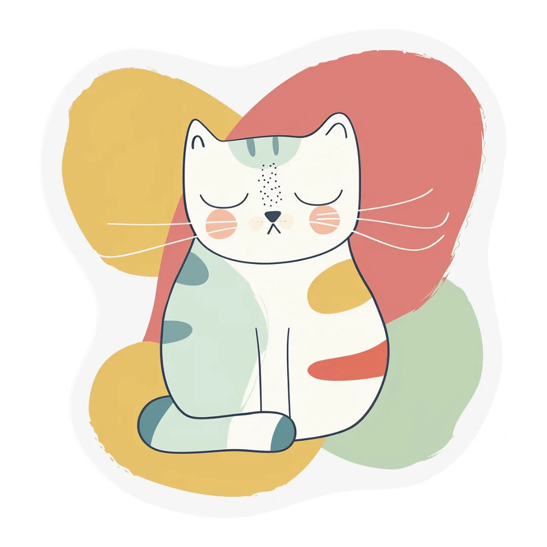 Irregular cat rug bedroom