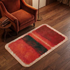 Rothko inspired abstract color rug living room