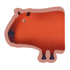 Irregular capybara rug kitchen