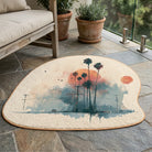 Irregular California summer rug patio balcony