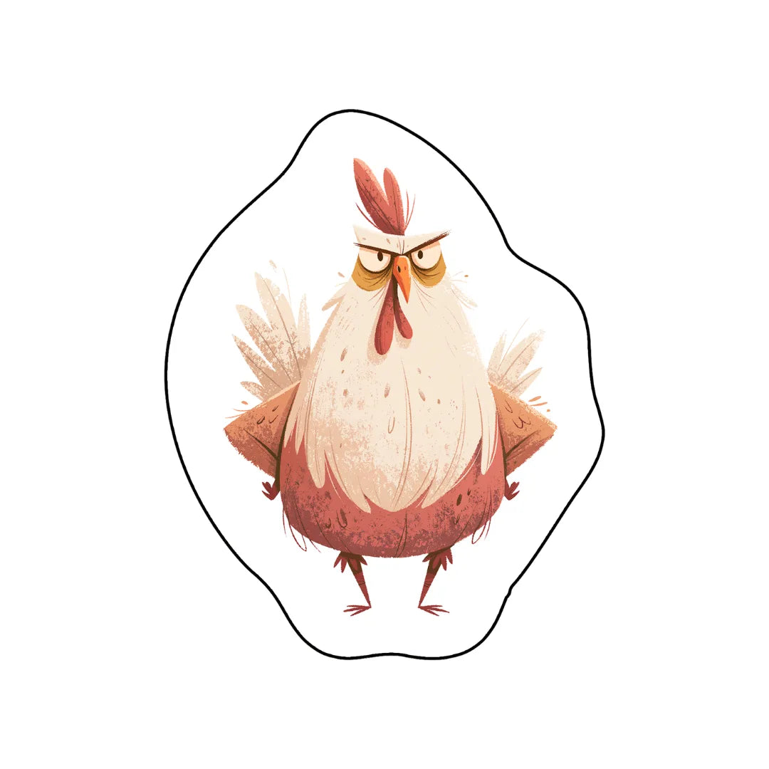Irregular rooster style rug kidsroom playroom