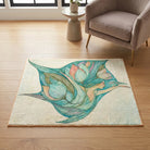 Scandinavian style rug living room