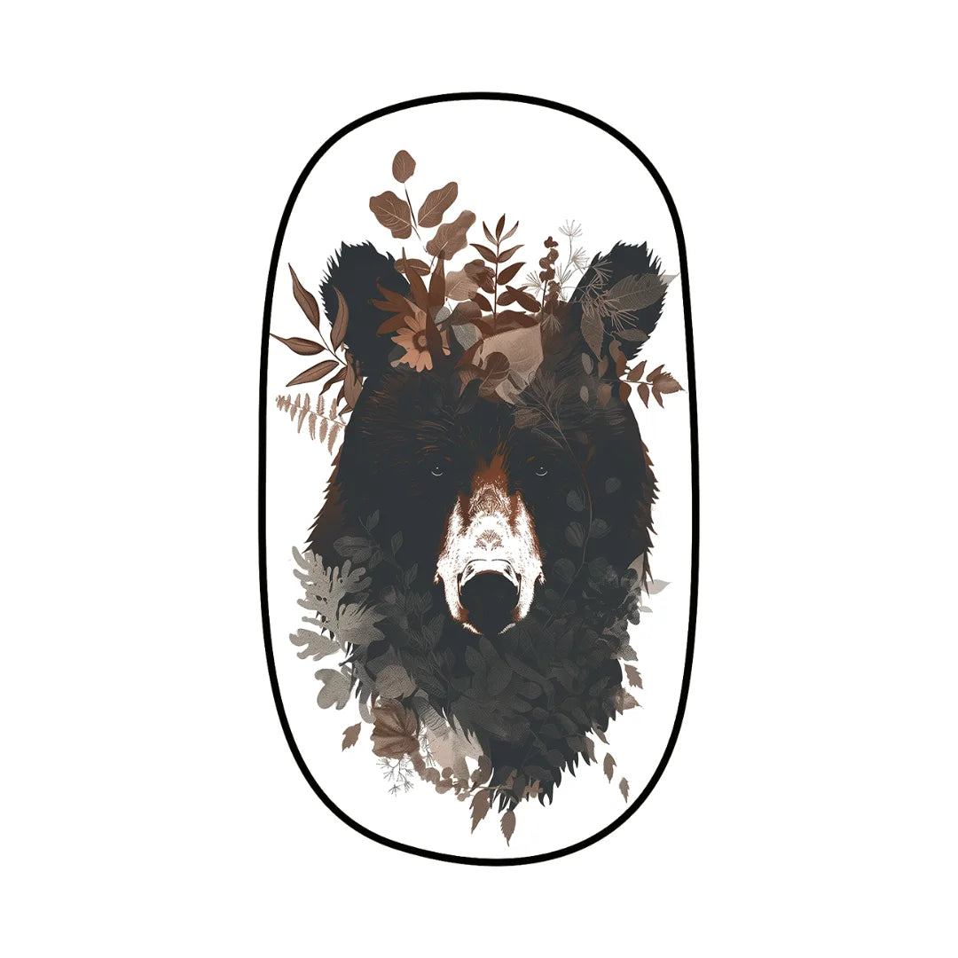 Irregular bear style rug patio balcony