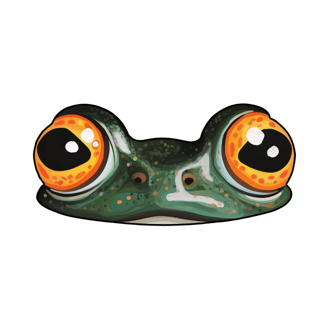 Irregular frog rug bathroom