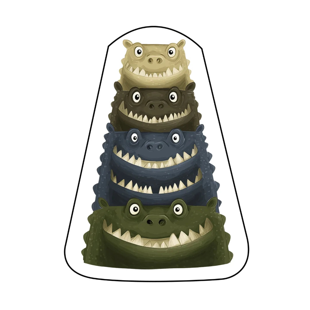 Irregular alligator style rug kidsroom