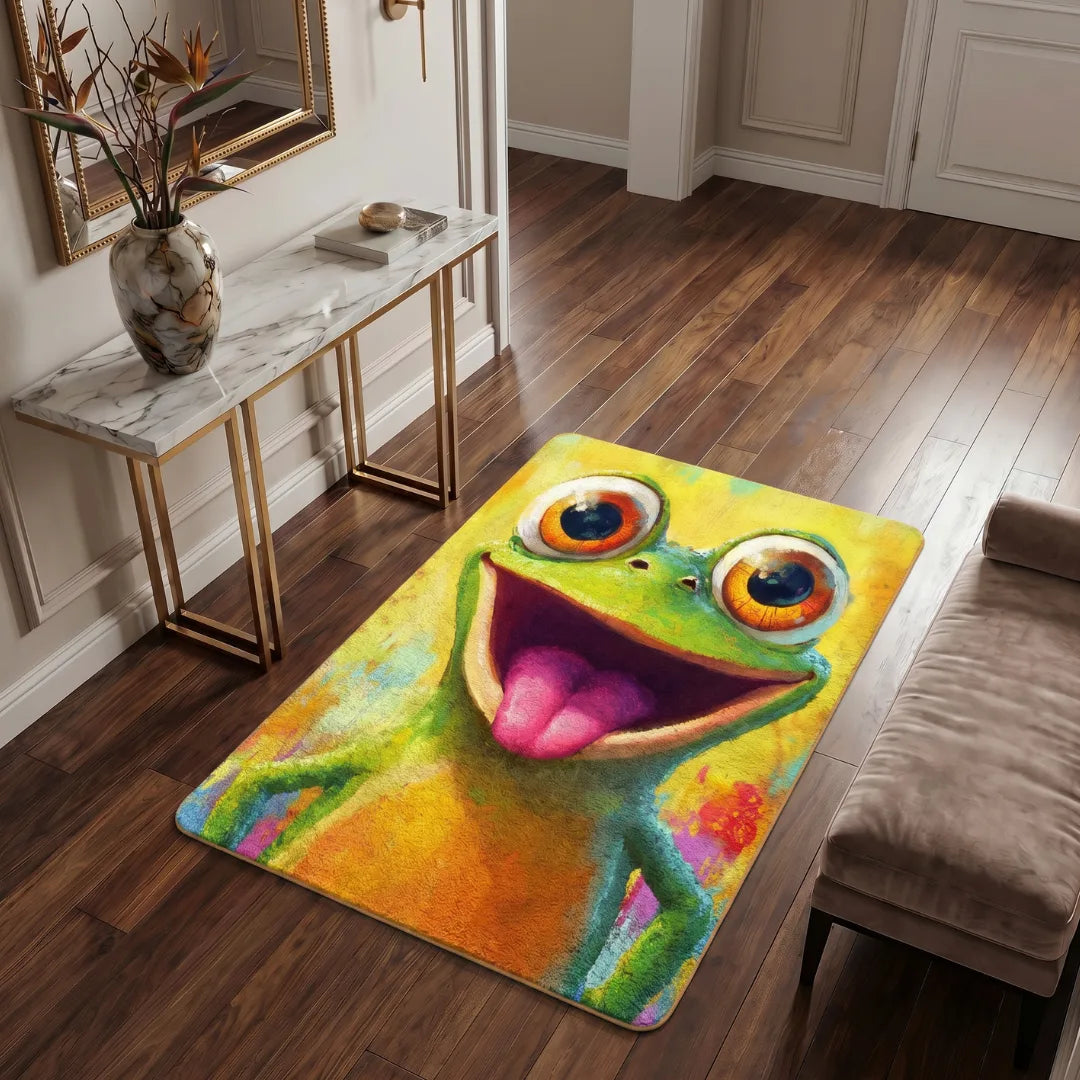 Frog style rug entryway