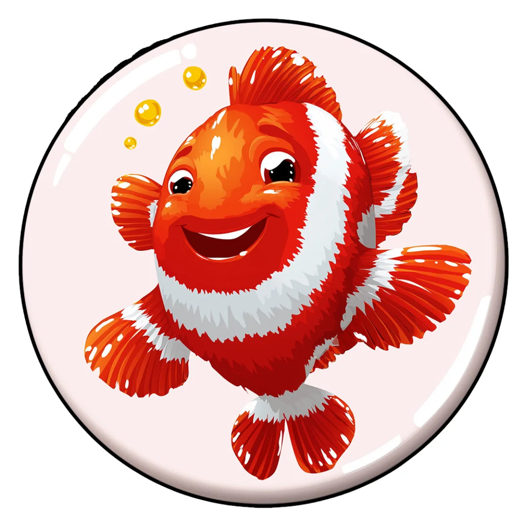 Irregular clown fish rug living room