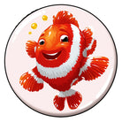 Irregular clown fish rug living room