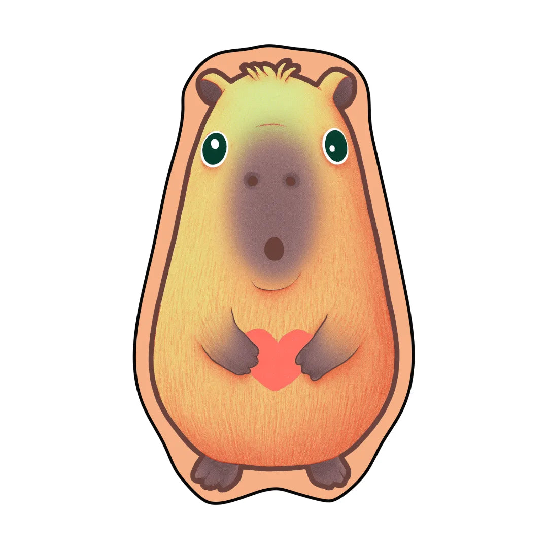 Irregular capybara rug bedroom
