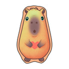 Irregular capybara rug bedroom