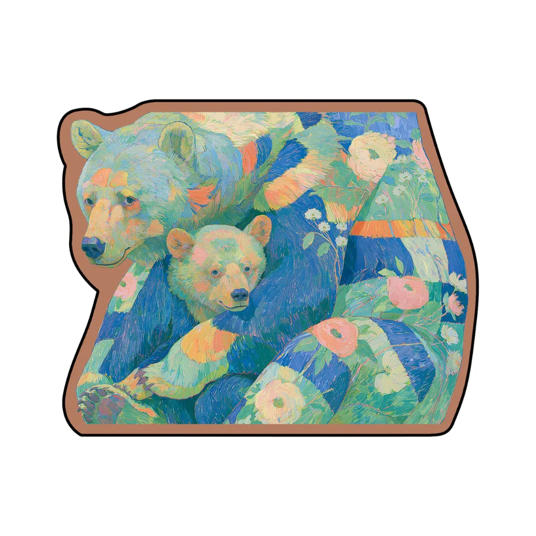 Irregular bear style rug living room