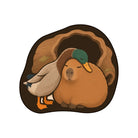 Irregular capybara rug bedroom