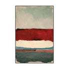 Rothko inspired abstract color rug entryway