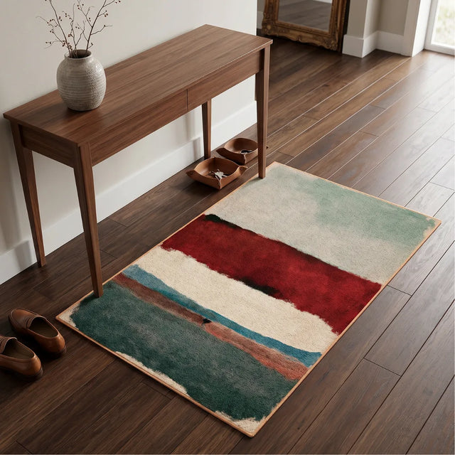 Horizon Study – Rothko-Inspired Abstract Color Rug | 4 x 6 ft | Entryway & Nook