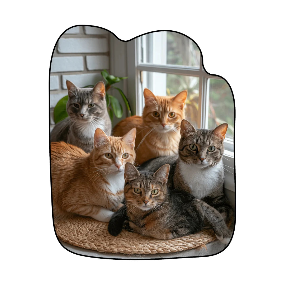 Irregular cat rug bedroom