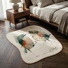 Bird inspired rug bedroom