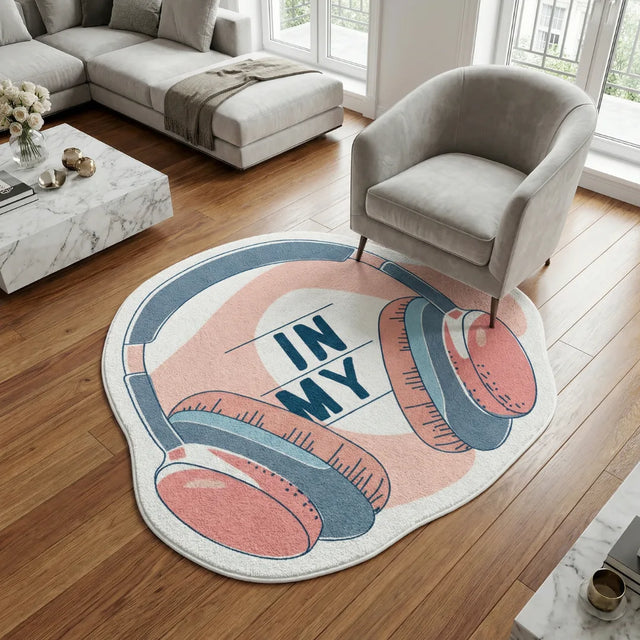 Inner Sound – Irregular Logo Rug | 6 x 5 ft | Living Room
