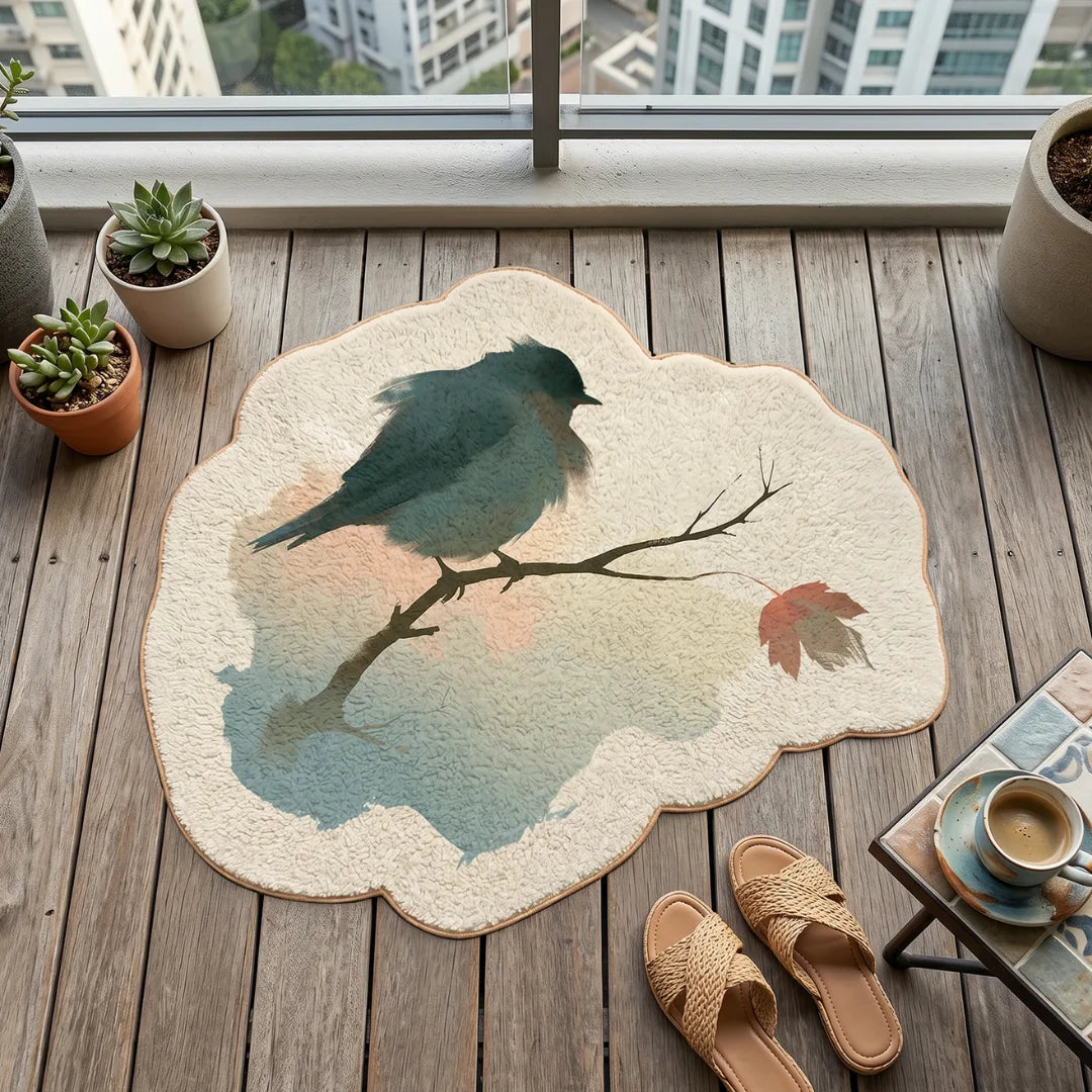 Melancholy style rug patio balcony