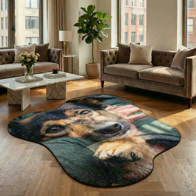 Lean On Me – Irregular Dog Rug | 5 x 6 ft | Living Room