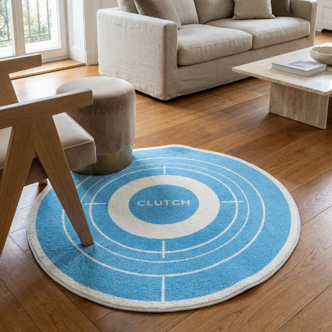 Logo rug living room