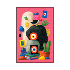 Johns inspired abstract rug living room