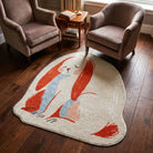 Irregular graffiti style rug living room