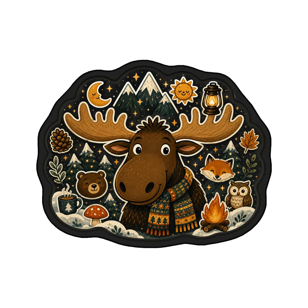 Irregular deer style rug living room