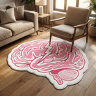 Irregular logo rug living room
