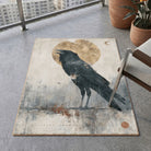Stamp inspired rug patio balcony