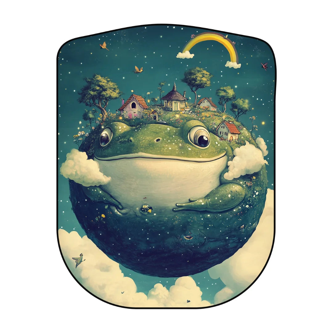 Frog style rug kidsroom