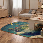 Frog style rug kidsroom