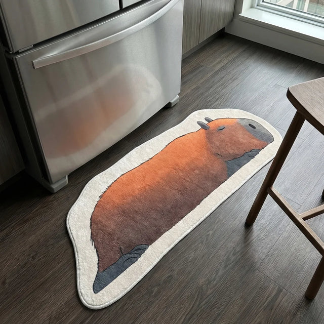 Nidra – Irregular Capybara Rug | 4.5 x 1.5 ft | Kitchen
