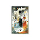 Johns inspired abstract rug living room