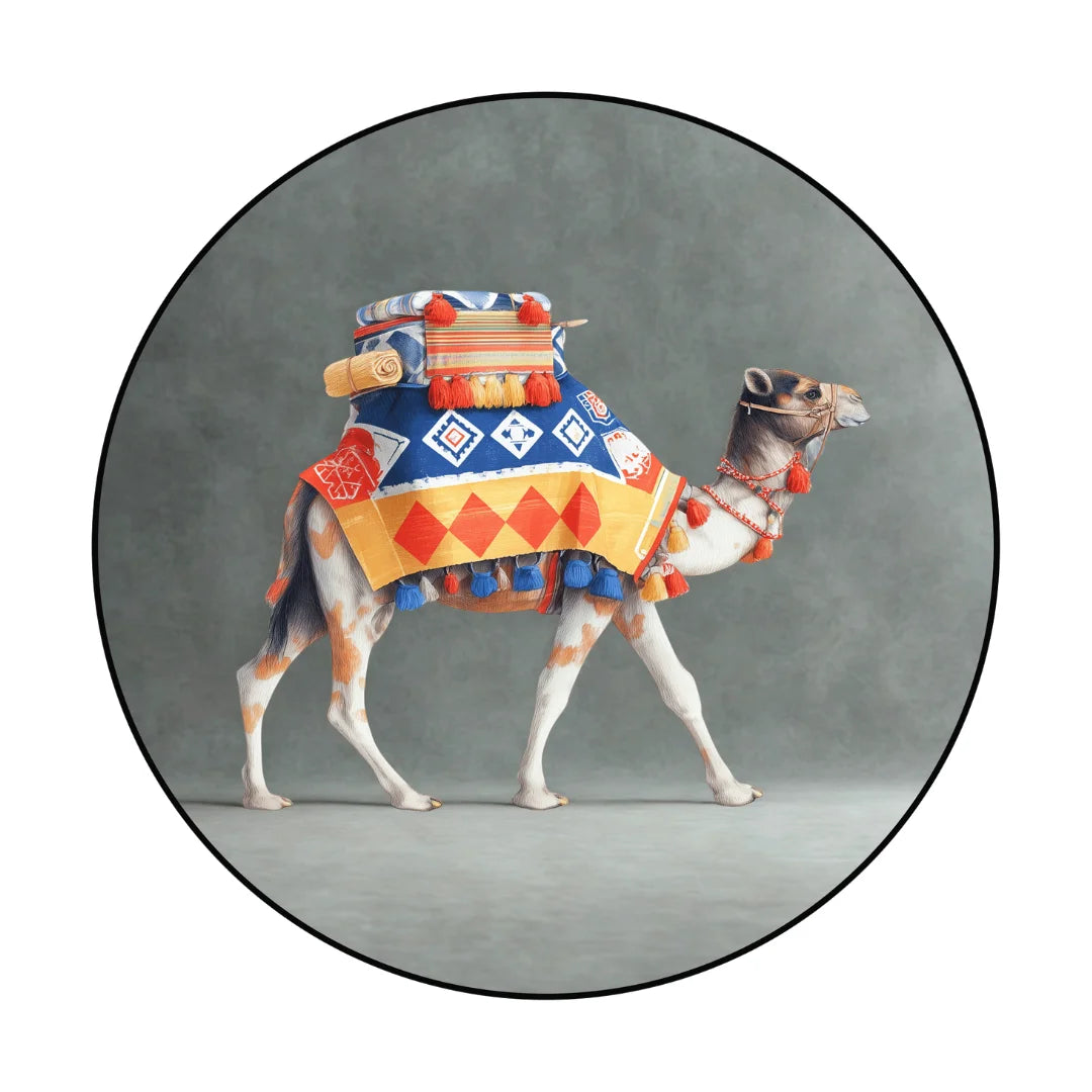 Camel dune style rug patio balcony
