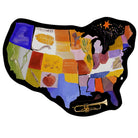 Irregular usa map rug patio balcony