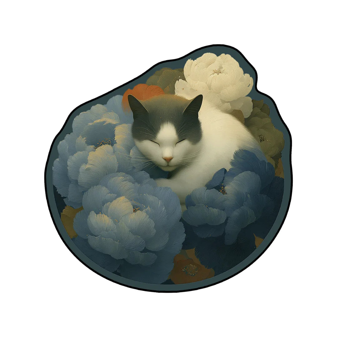 Irregular cat corner rug living room
