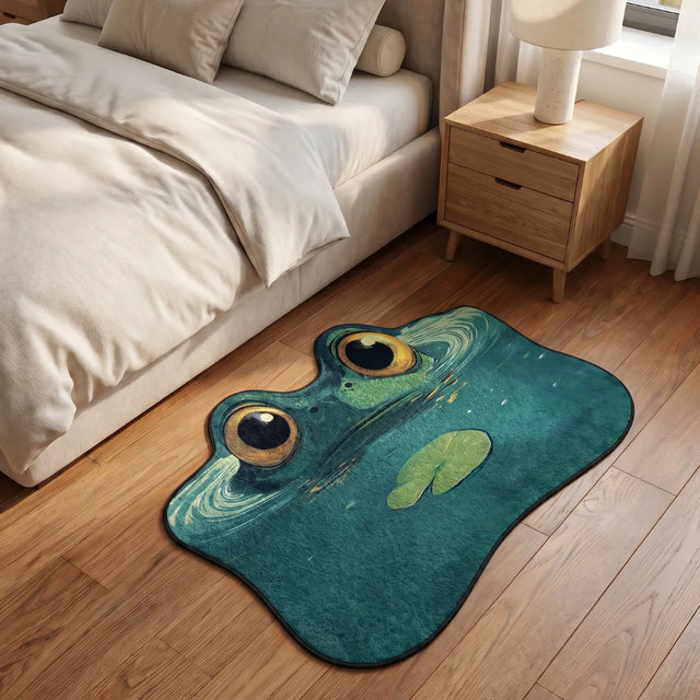 Pond Secret – Frog Style Rug | 4 x 2.5 ft | Bedroom