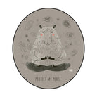 Capybara style rug living room