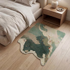 Irregular bear style rug bedroom