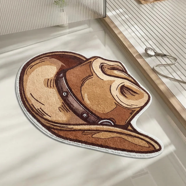 Sierra – Irregular Western/Cowboy Style Rug | 2.5 x 2 ft | Bathroom