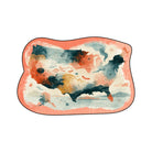 Irregular USA map rug poolside patio balcony
