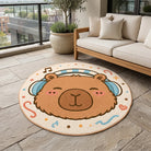 Capybara style rug patio balcony