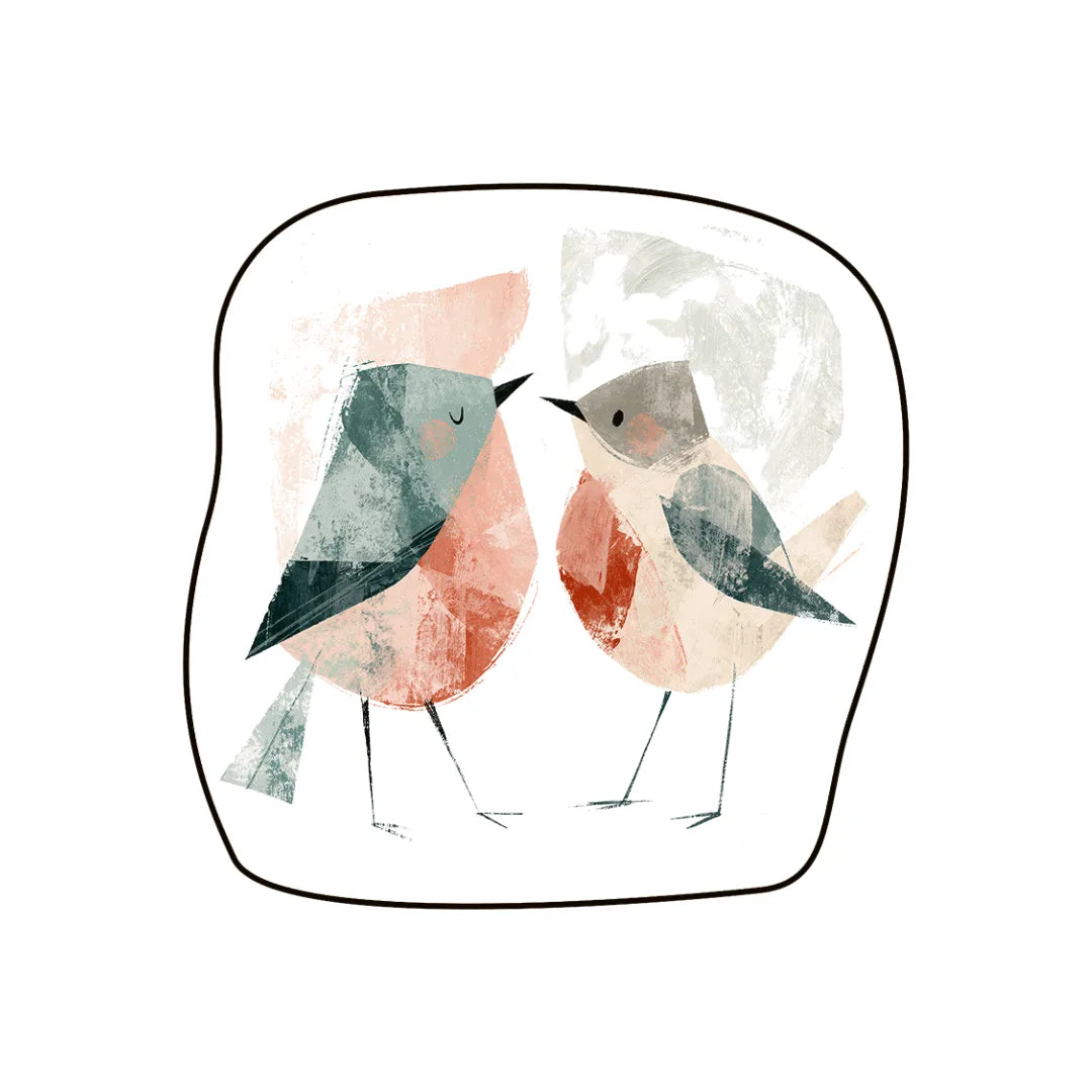 Bird inspired rug bedroom