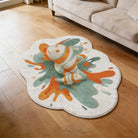Irregular clown fish rug living room