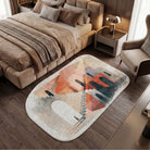 Irregular California summer rug bedroom