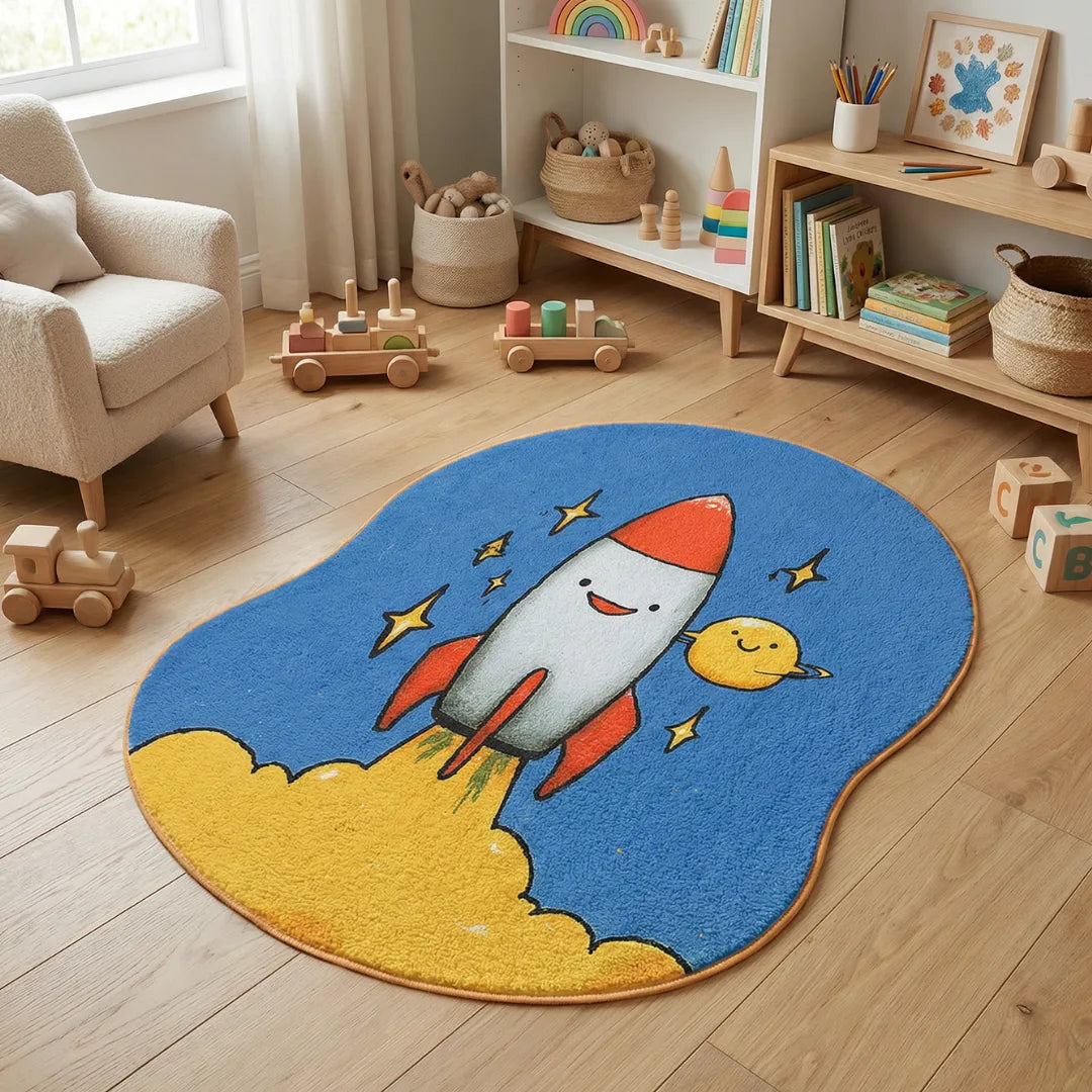 Space themed kidsroom rug kidsroom
