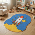 Space themed kidsroom rug kidsroom
